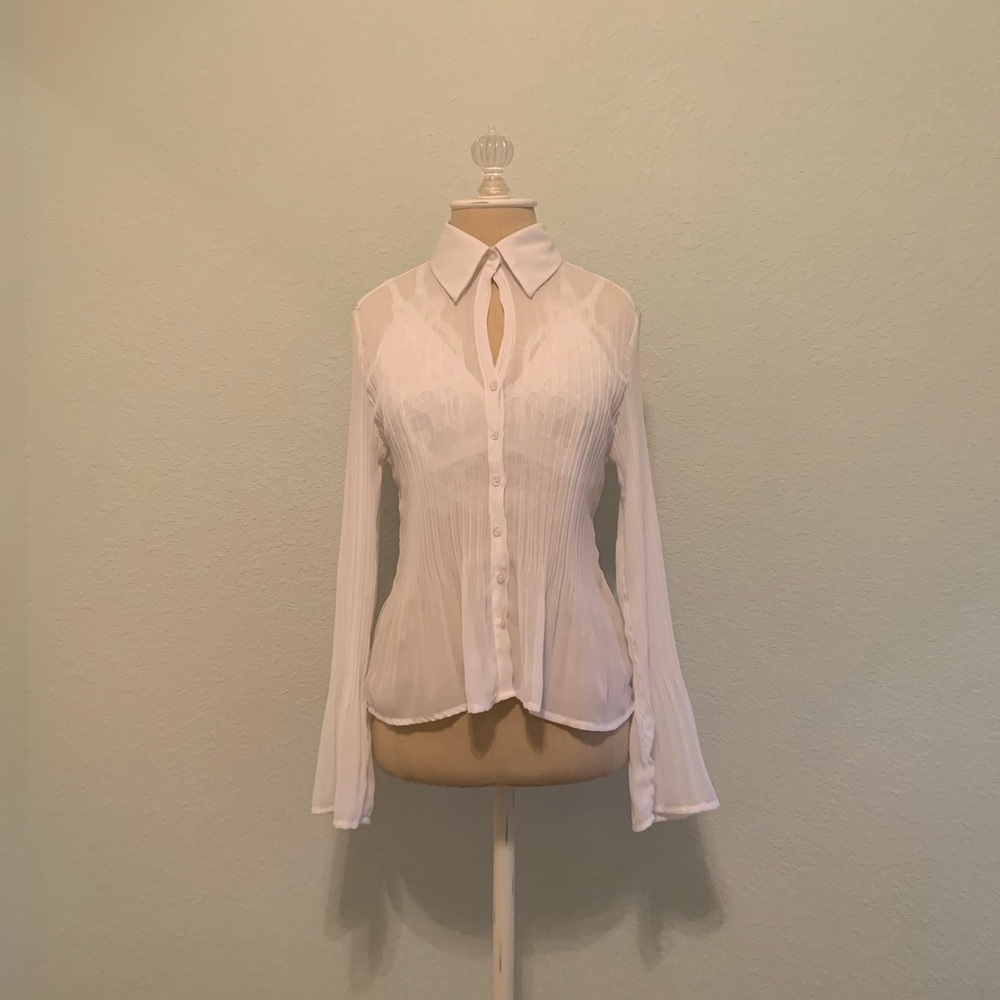 Size PS S.L.B. PETITE Sheer Blouse